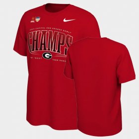College Football Georgia 2021 Orange Bowl Champions Locker Room Men's Red T-Shirt 364349-457 College Football Georgia 2021 Orange Bowl Champions Locker Room Men's Red T-Shirt 364349-457