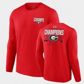 College Football University of Georgia 2021 Orange Bowl Champions Long Sleeve Mens Red T-Shirt 118961-626 College Football University of Georgia 2021 Orange Bowl Champions Long Sleeve Mens Red T-Shirt 118961-626