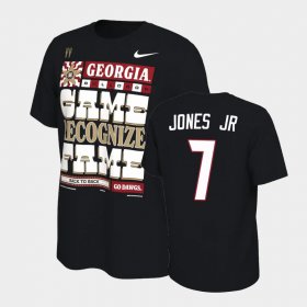 #7 Marvin Jones Jr. 2022 National Champions UGA Bulldogs Men's Black T-Shirt 987052-209 #7 Marvin Jones Jr. 2022 National Champions UGA Bulldogs Men's Black T-Shirt 987052-209
