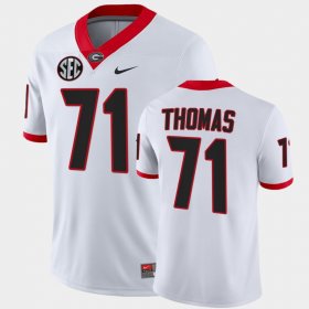 #71 Andrew Thomas College Football UGA Bulldogs Alumni Men's White Jersey 748604-653