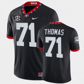 #71 Andrew Thomas Georgia Mascot 100th Anniversary Alumni Men Black Jersey 413451-257