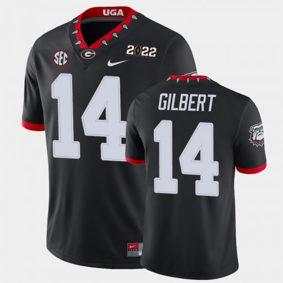 #14 Arik Gilbert 2021 National Champions UGA Bulldogs Game Mens Black Jersey 149829-528