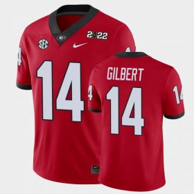 #14 Arik Gilbert 2021 National Champions Georgia Bulldogs Game Men Red Jersey 281017-483