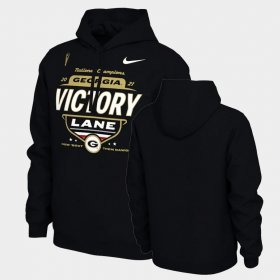 College Football UGA Bulldogs 2021 CFP National Champions Locker Room Pullover Men's Black Hoodie 303328-895 College Football UGA Bulldogs 2021 CFP National Champions Locker Room Pullover Men's Black Hoodie 303328-895