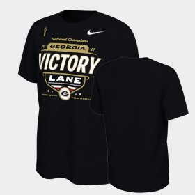 College Football University of Georgia 2021 CFP National Champions Locker Room Men Black T-Shirt 808682-996 College Football University of Georgia 2021 CFP National Champions Locker Room Men Black T-Shirt 808682-996