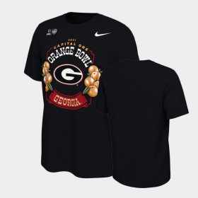 College Football Georgia 2021 Orange Bowl Illustrated Men's Black T-Shirt 294904-708 College Football Georgia 2021 Orange Bowl Illustrated Men's Black T-Shirt 294904-708