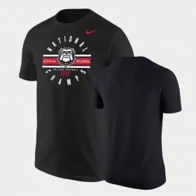 2022 National Champions Georgia Bulldogs Circle Men's Black T-Shirt 933253-713 2022 National Champions Georgia Bulldogs Circle Men's Black T-Shirt 933253-713