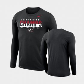 2022 National Champions University of Georgia Legend Long Sleeve Men's Black T-Shirt 586309-171 2022 National Champions University of Georgia Legend Long Sleeve Men's Black T-Shirt 586309-171