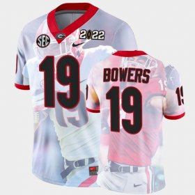 #19 Brock Bowers College Football Georgia 2022 National Championship Decisive Highlights Mens White Jersey 434554-633 #19 Brock Bowers College Football Georgia 2022 National Championship Decisive Highlights Mens White Jersey 434554-633