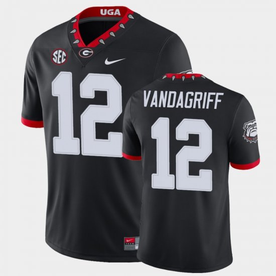 #12 Brock Vandagriff Game UGA Bulldogs Men Black Jersey 899059-334