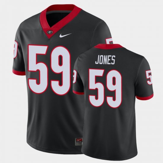 #59 Broderick Jones Game Georgia Alternate Men Black Jersey 441424-324