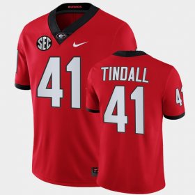 #41 Channing Tindall College Football University of Georgia Game Men's Red Jersey 600933-964