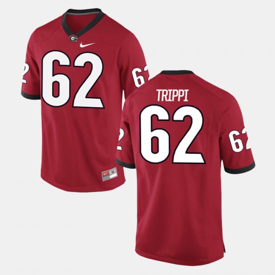 #62 Charley Trippi Alumni Football Game UGA Bulldogs Men Red Jersey 130383-796