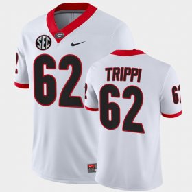 #62 Charley Trippi College Football University of Georgia Alumni Men's White Jersey 892135-768