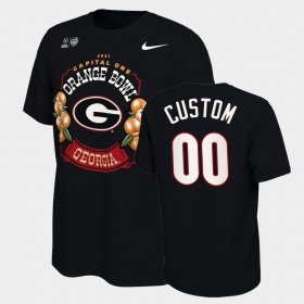 #00 Custom 2021 Orange Bowl Georgia Bulldogs Locker Room Mens Black T-Shirt 919967-583 #00 Custom 2021 Orange Bowl Georgia Bulldogs Locker Room Mens Black T-Shirt 919967-583