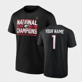 #00 Custom 2022 National Champions Georgia Endzone Mens Black T-Shirt 855303-922 #00 Custom 2022 National Champions Georgia Endzone Mens Black T-Shirt 855303-922