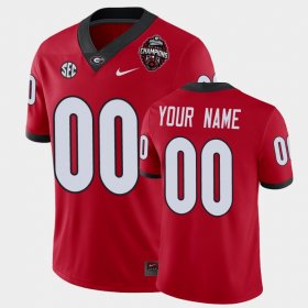 #00 Custom 2022 National Champions UGA Bulldogs Men's Red Jersey 268411-546 #00 Custom 2022 National Champions UGA Bulldogs Men's Red Jersey 268411-546