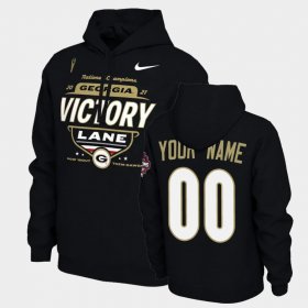 #00 Custom 2021 National Champions University of Georgia Locker Room Men's Black Hoodie 677604-606 #00 Custom 2021 National Champions University of Georgia Locker Room Men's Black Hoodie 677604-606