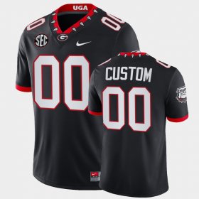 #00 Custom College Football Georgia Block Number Font Chick-fil-A Men Black Jersey 333123-257 #00 Custom College Football Georgia Block Number Font Chick-fil-A Men Black Jersey 333123-257