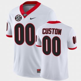#00 Custom College Football University of Georgia Game Men's White Jersey 209164-992 #00 Custom College Football University of Georgia Game Men's White Jersey 209164-992