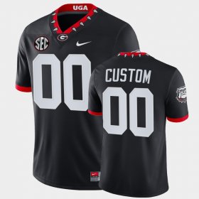 #00 Custom UGA Mascot 100th Anniversary College Game Men's Black Jersey 859951-855 #00 Custom UGA Mascot 100th Anniversary College Game Men's Black Jersey 859951-855