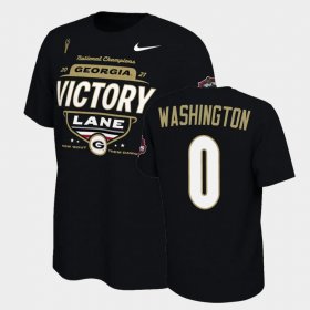 #0 Darnell Washington 2021 National Champions Georgia Bulldogs Locker Room Mens Black T-Shirt 443584-509 #0 Darnell Washington 2021 National Champions Georgia Bulldogs Locker Room Mens Black T-Shirt 443584-509