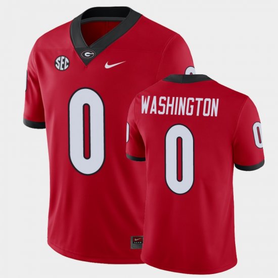 #0 Darnell Washington Game University of Georgia Mens Red Jersey 573973-184