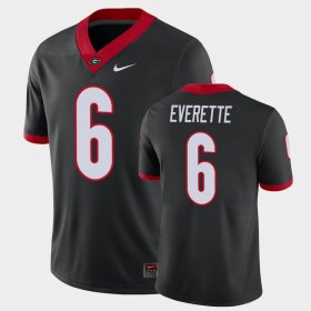 #6 Daylen Everette Game Georgia Alternate Men Black Jersey 990028-715