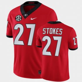 #27 Eric Stokes College Football Georgia Bulldogs Alumni Mens Red Jersey 821689-441