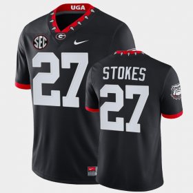 #27 Eric Stokes University of Georgia Mascot 100th Anniversary Alumni Men's Black Jersey 568028-261