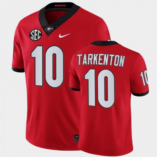 #10 Fran Tarkenton College Football UGA Bulldogs Alumni Mens Red Jersey 622710-167