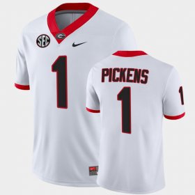 #1 George Pickens College Football University of Georgia Men's White Jersey 742051-553