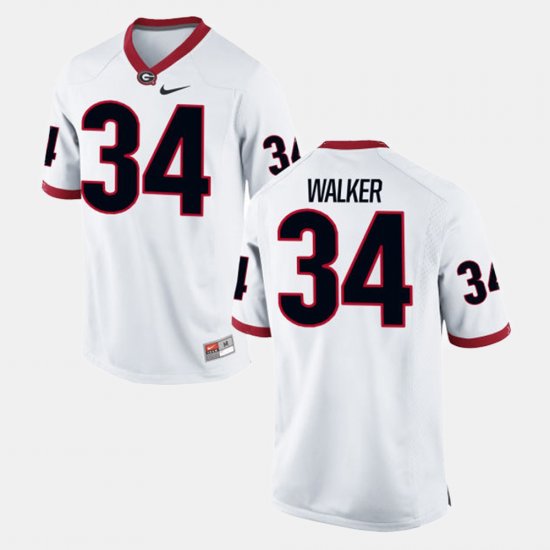 #34 Herchel Walker Alumni Football Game Georgia Bulldogs Men White Jersey 553888-687