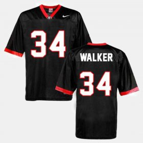 #34 Herschel Walker College Football University of Georgia Mens Black Jersey 795991-982