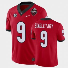 #9 Jaheim Singletary 2022 National Champions UGA Bulldogs Men's Red Jersey 402411-909