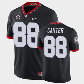 #88 Jalen Carter Game UGA Men's Black Jersey 785400-179