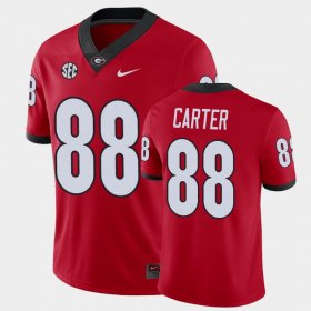 #88 Jalen Carter Game UGA Men's Red Jersey 195607-422