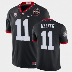 #11 Jalon Walker 2022 National Champions Georgia Bulldogs Men's Black Jersey 837728-716