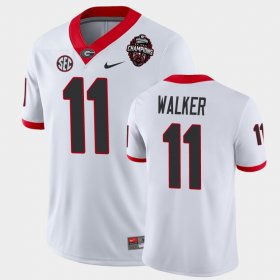 #11 Jalon Walker 2022 National Champions UGA Mens White Jersey 244968-299