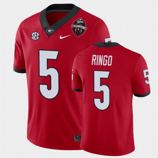 #5 Kelee Ringo 2022 National Champions University of Georgia Mens Red Jersey 544317-649