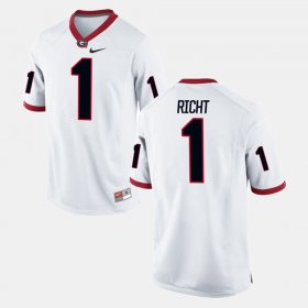 #1 Mark Richt Alumni Football Game UGA Bulldogs Men's White Jersey 637698-750