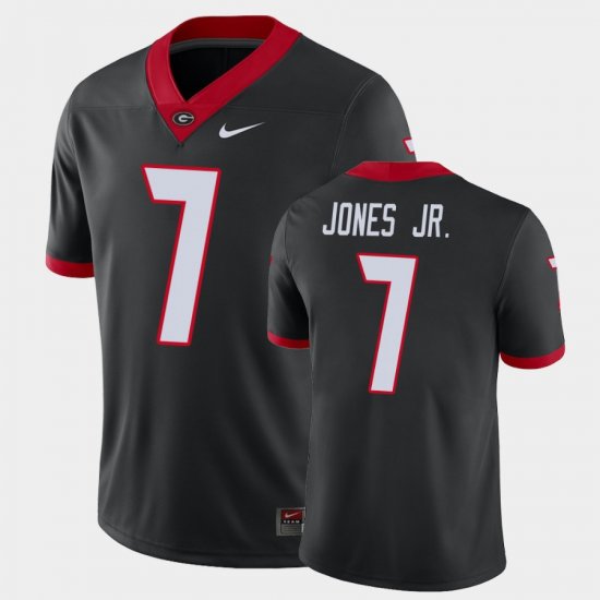 #7 Marvin Jones Jr. Game University of Georgia Alternate Mens Black Jersey 145427-231