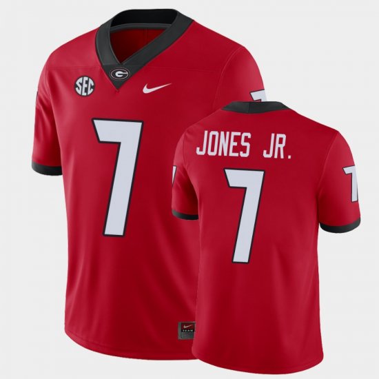 #7 Marvin Jones Jr. Game UGA Bulldogs Men Red Jersey 798949-479