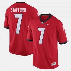 #7 Matthew Stafford Alumni Football Game UGA Bulldogs Men's Red Jersey 847830-799