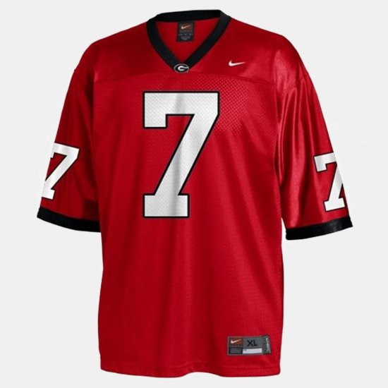 #7 Matthew Stafford College Football University of Georgia Mens Red Jersey 770602-806