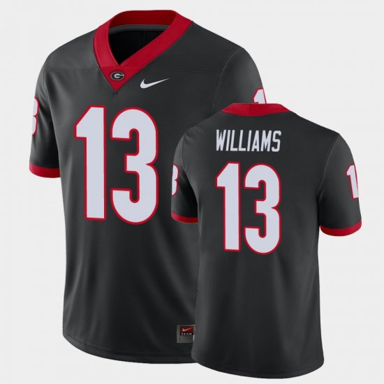 #13 Mykel Williams Game UGA Bulldogs Alternate Men Black Jersey 423064-523