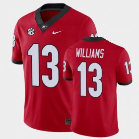 #13 Mykel Williams Game Georgia Bulldogs Men's Red Jersey 860068-683