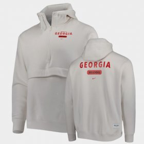 Georgia Stack Club Half-Zip Mens Natural Hoodie 164224-131 Georgia Stack Club Half-Zip Mens Natural Hoodie 164224-131