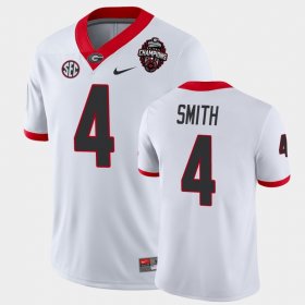 #4 Nolan Smith 2022 National Champions UGA Men's White Jersey 636838-905