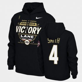 #4 Nolan Smith 2021 National Champions UGA Locker Room Mens Black Hoodie 294194-796 #4 Nolan Smith 2021 National Champions UGA Locker Room Mens Black Hoodie 294194-796